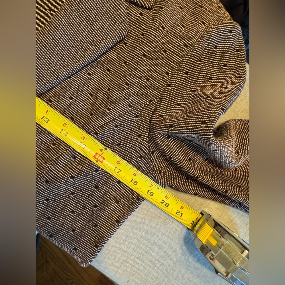 St John Santana Knit Skirt Suit Set Brown Jacket 8 Skirt 10 2 Piece Luxury - Picture 8 of 9